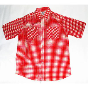 ROADBLOCK Men's Short Sleeve Button Front Shirt Size‎ Large
